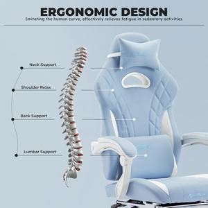 <span class=keywords><strong>Silla</strong></span> de Oficina de Alta Calidad con Diseño de Chica Tierna, Serie Sanrio, <span class=keywords><strong>Silla</strong></span> <span class=keywords><strong>Gamer</strong></span> para Habitación, <span class=keywords><strong>Silla</strong></span> de Juego <span class=keywords><strong>Cinnamoroll</strong></span> con Soporte para Piernas - Product Image 2