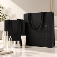 Sacs cadeaux en papier de luxe réutilisables avec impression de logo UV personnalisée, pour maquillage, cosmétiques, cadeaux pour femmes et filles