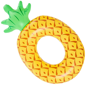 Anillo de flotador de piscina, anillo de natación de piña inflable de tamaño adulto con respaldo, flotador de pino para adultos, anillo de natación de piña grande - Product Image 4