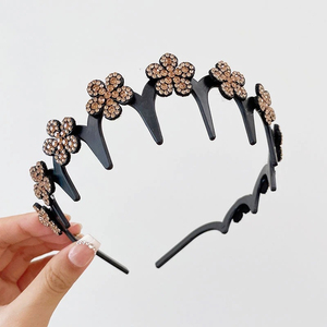 Diadema de Mariposa y Flores Exquisita y de Diseño de Nicho Popular, Diademas de Lujo Ligero para Mujer, Joyería al por Mayor de Moda - Product Image 4