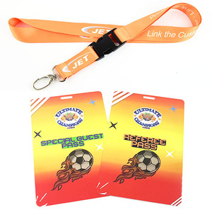 Wholesale New Custom Open Ended Polyester Lanyard With Pvc Id Card for Events