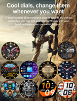 Montre intelligente Amoled K65 à écran tactile, montre intelligente sport robuste combinée 2024