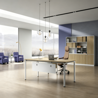 Ensemble de table et de chaises de réunion de bureau, poste de travail de réception, design moderne en bois pour salle de réunion, salle de formation