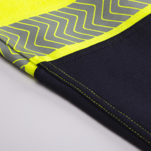Construction <span class=keywords><strong>Travail</strong></span> Haute Visibilité Tricoté FR Réfléchissant Fluorescent Jaune <span class=keywords><strong>Pull</strong></span> <span class=keywords><strong>De</strong></span> Sécurité Hi Vis Sweat Sans Capuche - Product Image 4