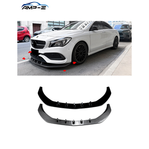 Separadores de labios para parachoques delantero, pegatinas, cubierta embellecedora, guardabarros para <span class=keywords><strong>Mercedes</strong></span> Benz <span class=keywords><strong>CLA</strong></span> clase C117 Facelift <span class=keywords><strong>AMG</strong></span> <span class=keywords><strong>Line</strong></span> 2016-2017, C117, C117 - Product Image 1