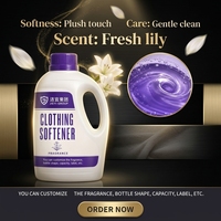 Lessive liquide assouplissante en vrac Handle Jug, parfum ivoire violet, fraîcheur longue durée, produits de nettoyage