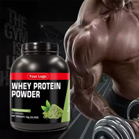 1 kg de poudre de protéines de lactosérum et de créatine aromatisée au matcha, gain de masse premium, développement musculaire rapide, vitamines, musculation, prise de poids