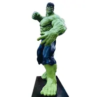 Collectible Hars Custom Model Levensgrote Glasvezel Hulk Cartoon Movie Standbeeld