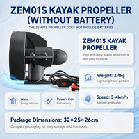 Propulseur électrique pour paddleboard, aileron arrière détachable pour kayak et paddleboard avec hélice modèle D180S/D260S