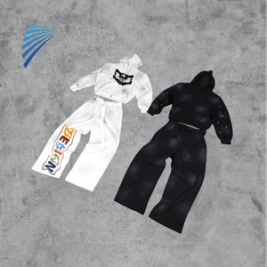 ชุดวอร์มกางเกงวอร์มขาตรงมีฮู้ดสำหรับฤดูหนาวขนาดใหญ่พิเศษระบายอากาศได้ตามต้องการ - Product Image 1