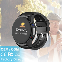 Reloj de navegación GPS inteligente para personas mayores L08P, calendario, cuenta regresiva, botón SOS, rastreador de sueño, recordatorio de llamada, llamada, 4G, Gel resistente al agua, BT