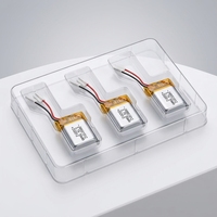 Baterai Lithium Ion Rechargeable Lipo Pouch Kecil 3.7V 40mah 50mah 551012 untuk Mainan, Headset Nirkabel, Mini Tracker