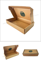 Boîte d'Expédition Pliante en Carton Kraft Marron Chaudement Vendue en Gros pour Vêtements et T-shirts, Emballage Personnalisé avec Logo en Carton Ondulé pour Courrier