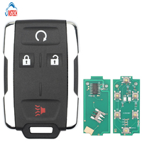 Clé de voiture télécommandée MS 3+1 boutons 315 MHz FCCID M3N-32337100 PN 13577770 84540865 pour Chevrolet/GM Silver Auto
