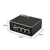Mini PC Compacto Inteligente de Doble Intel con Formato Mini-ITX para Automatización Industrial, 4GB DDR3L, 3 Puertos Gigabit Ethernet, Amplio Rango de Voltaje