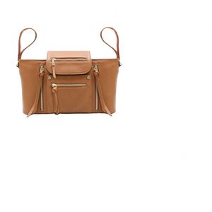 Sac de rangement pour couches de bébé, fabriqué en usine BSCI, avec sangles réglables, logo personnalisé, luxe, portable, en nylon PU, universel, pour maman, organisateur de poussette - Product Image 2