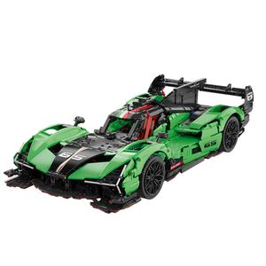 1: 8 Super Racing SC65 Voiture de course simulée, structure de voiture de sport, série de modèles assemblés, jouets pour garçons, cadeaux, ensembles de blocs de construction - Product Image 1