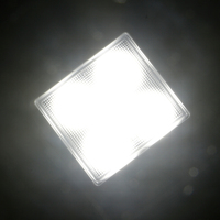 Lampe marine carrée LED 45W 5000LM avec boîtier en alliage d'aluminium et feux de quai latéraux pour bateaux de pêche et de loisirs