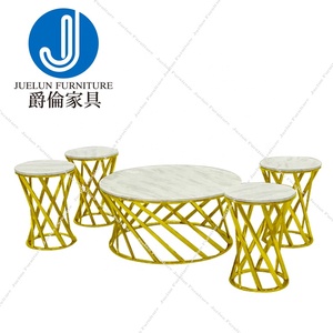 Đồ Nội Thất Phòng Khách Mới Nhất Trung Tâm Hiện Đại Bảng Trung Tâm Phòng Khách Thiết Kế Bàn 1 + 4 Bộ Bàn Trà Trung Quốc - Product Image 3