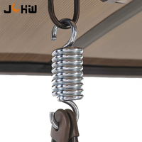 Fauteuil balançoire hamac en aluminium 4 places avec auvent pour patio, jardin, villa, complexe hôtelier, cour