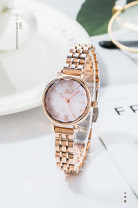 Tira de acero de alta apariencia para mujer, reloj ligero de lujo de alta gama con placa pequeña de acero inoxidable resistente al agua - Product Image 5