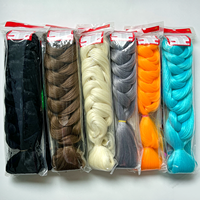 D.S Hair 165g Extensions de tresses synthétiques Jumbo pour salons de beauté