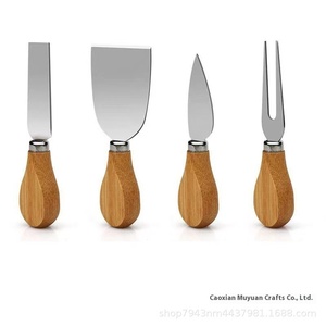 Ensemble de <span class=keywords><strong>planche</strong></span> à fromage en bambou et bois écologique, assiette à collation et pizza aux fruits <span class=keywords><strong>avec</strong></span> <span class=keywords><strong>tiroir</strong></span> pour usage domestique, blocs à découper - Product Image 5