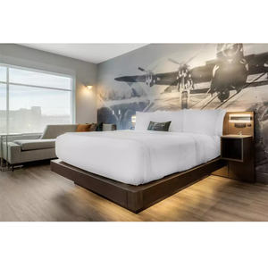 Mobiliario de Lujo para Hotel Cambria Suites, Conjunto Moderno de Muebles de Metal para Dormitorio, Cama de Hotel, Sofá y Silla para Sala de Estar - Product Image 1