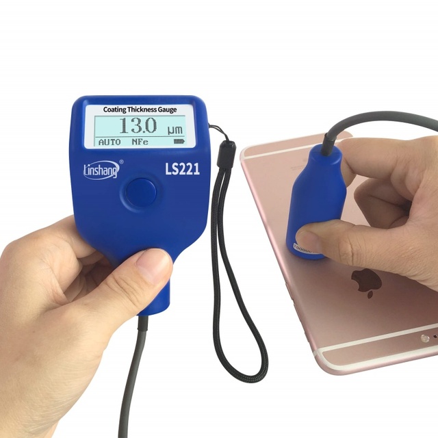 LS221 Dry Film Thickness Gauge High-Precision Galvanized Layer Paint Thickness Gauge