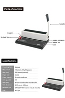 Machine de reliure à spirale C338 pour la reliure de livres et de documents de bureau