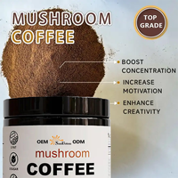 Mélange de café aux champignons OEM/ODM - Énergie naturelle à base de plantes et goût doux, favorise la concentration quotidienne et le calme, renforce l'immunité 4.oz 113g