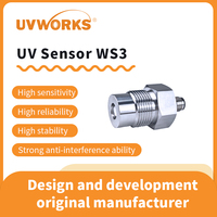 Capteur de rayonnement UV G3/4 WS3-I 254nm 20 50 200 500 MW/cm2 4-20mA DC 12V Testeur d'indice ultraviolet haute précision UVWORKS