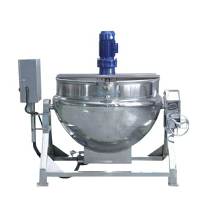 Marmite de cuisson automatique à double enveloppe avec agitateur et grattoir pour la fonte du sucre et la production de concentré de tomate - Product Image 6