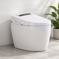 Toilette intelligente avec siège chauffant confortable, désodorisation automatique, design moderne, à poser au sol, pour usage domestique et commercial