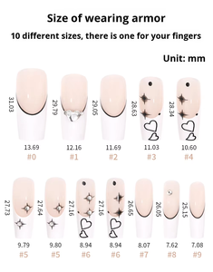 French Tip Glitter Almond Press on Nails Haute Qualité Réutilisable 24PCS Longue durée - Product Image 6