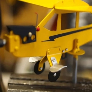 J3 Cub <span class=keywords><strong>Girouette</strong></span> d'avion <span class=keywords><strong>Moulin</strong></span> <span class=keywords><strong>à</strong></span> <span class=keywords><strong>vent</strong></span> métallique <span class=keywords><strong>Girouette</strong></span> de jardin d'avion d'extérieur - Product Image 3