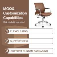 Chaise pivotante ergonomique moderne Support lombaire à mi-dossier Roues roulantes Bureau confortable Salle de réunion Mobilier pour le personnel