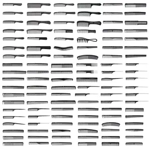 2024 뜨거운 사용자 정의 로고 정전기 방지 탄소 와이드 치아 빗 전문 미용 스타일링 살롱 용 Detangle 헤어 커팅 빗