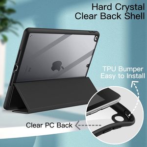 Trifold Stand Clear Hard Back Shell Antichoc Smart Tablet Cover Case <span class=keywords><strong>pour</strong></span> <span class=keywords><strong>iPad</strong></span> 9.7 pouces 6th 5th Generation 2018 2017 - Product Image 4