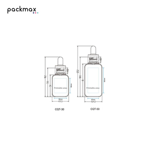 Custom PETG 30ml/50ml flat square <b>dropper</b> <b>bottles</b> for lotion, high-end empty cosmetic <b>bottles</b> - Product Image 6
