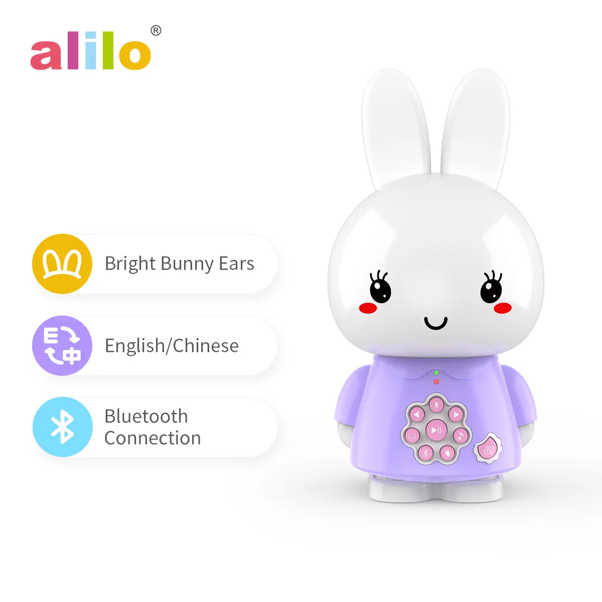 Alilo-Juguetes Educativos <span class=keywords><strong>de</strong></span> aprendizaje para niños, juguetes infantiles <span class=keywords><strong>de</strong></span> 8GB, con Bluetooth, en idioma <span class=keywords><strong>inglés</strong></span>/chino