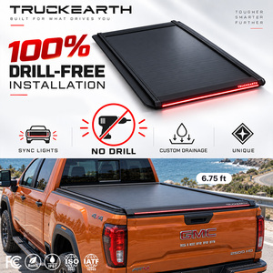 Couverture de benne rigide rétractable à LED GMC Sierra 2500HD pour benne de 6,75 pieds en alliage d'aluminium - Product Image 1