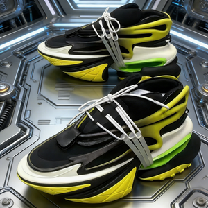 Chaussures de course futuristes inspirées de la technologie, baskets au design élégant et original pour hommes - Product Image 3