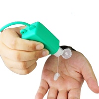 Botellas vacías de viaje de 30ml de tamaño de bolsillo para mascotas personalizadas, botellas de gel de ducha desinfectante de manos fáciles de llevar con soporte de silicona