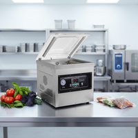 Machines d'emballage sous vide automatiques de type table DZ-400 500 600 pour poisson et poulet avec deux barres de scellage