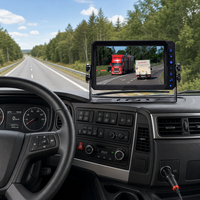 Kit caméra de recul AHD 1080P 7 pouces pour camion, Plug & Play, alimentation allume-cigare, sans câblage, moniteur de sécurité pour bus et fourgonnette