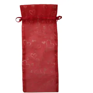 Wholesale Organza Wine Bottle Cover Wrap Gift Bags Christmas/Wedding