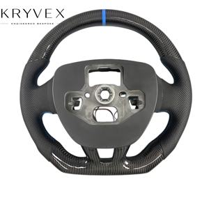 Kryvex pour Ford Focus MK3 ST RS Hatchback, amélioration de l'intérieur, 2015-2018, <span class=keywords><strong>volant</strong></span> personnalisé en Alcantara <span class=keywords><strong>avec</strong></span> lumières de changement de vitesse LED - Product Image 2