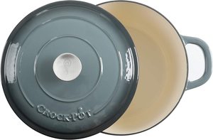 Marmite hollandaise <span class=keywords><strong>en</strong></span> <span class=keywords><strong>fonte</strong></span> émaillée antiadhésive de 6 QT, écologique, pour braiser, griller et cuire le pain, idéale pour les cuisines et restaurants - Product Image 6