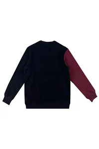 RPET Materials Men's Crew Neck Sweatshirts Lightweight Waffle Knit Pullover Casual Long Sleeve Sweater Shirts